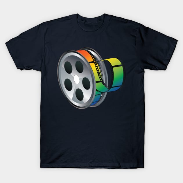 Movie Reel T-Shirt by AnnArtshock